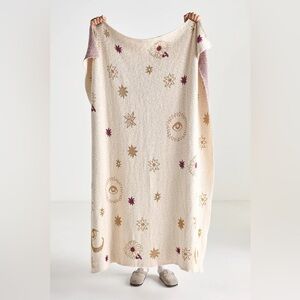 Anthropologie FORTUNE COTTON KNIT THROW BLANKET Style No. 4541676600008